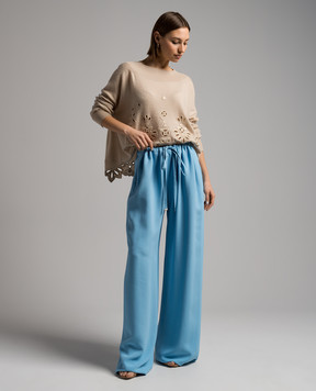 Ermanno Scervino Блакитні штани D446P328ILM