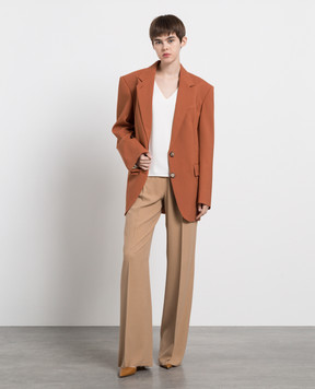 Max Mara Sportmax Помаранчевий жакет Nevis із вовни NEVIS