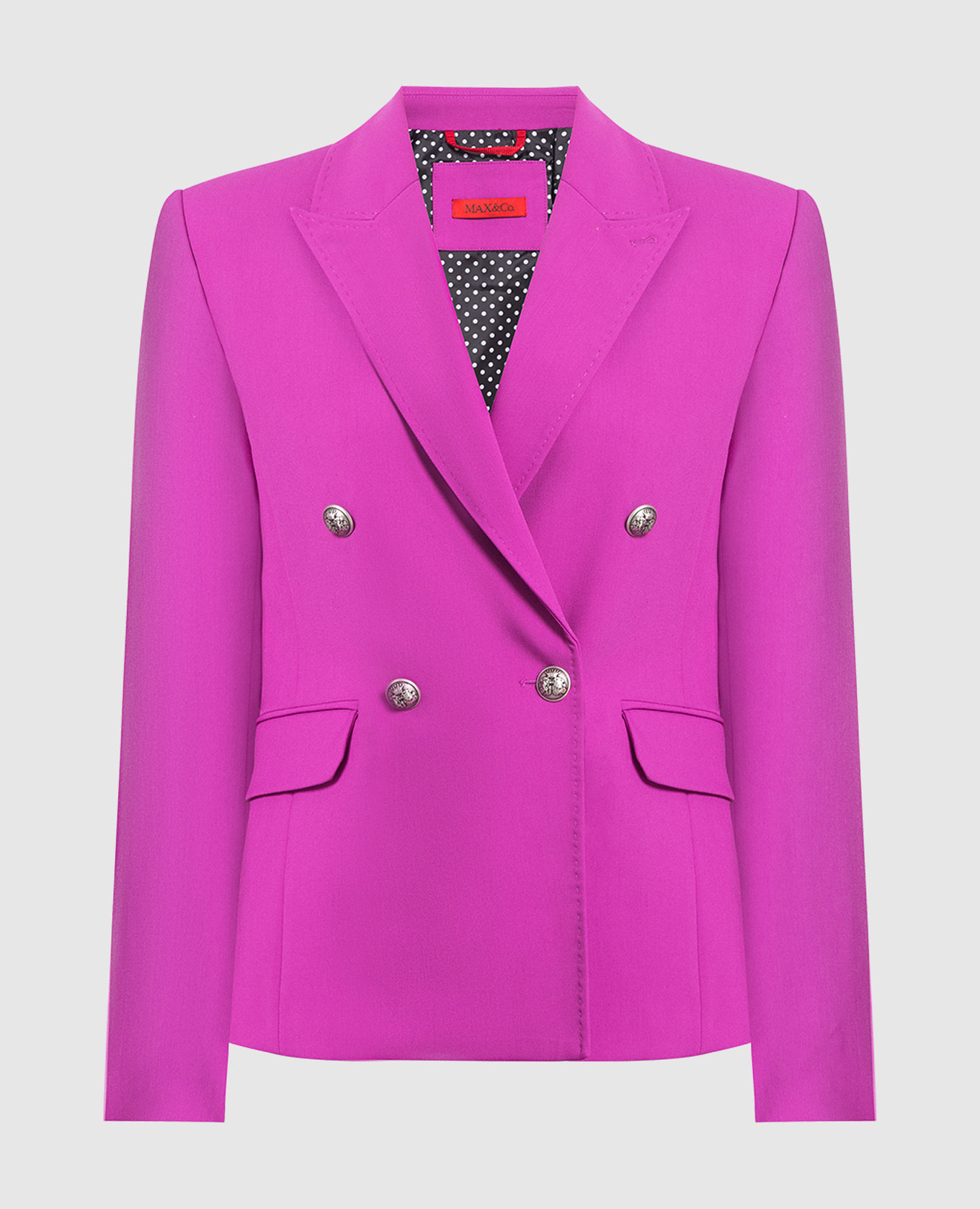 Purple double-breasted jacket MOSELLA